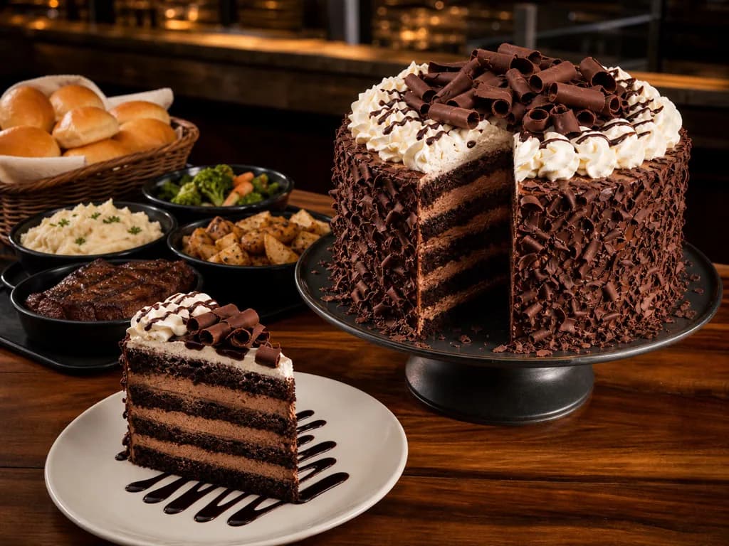 Chocolate Tower on the Outback menu
