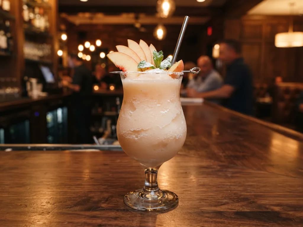 Wallaby Darned frozen peach cocktail at Outback Steakhouse