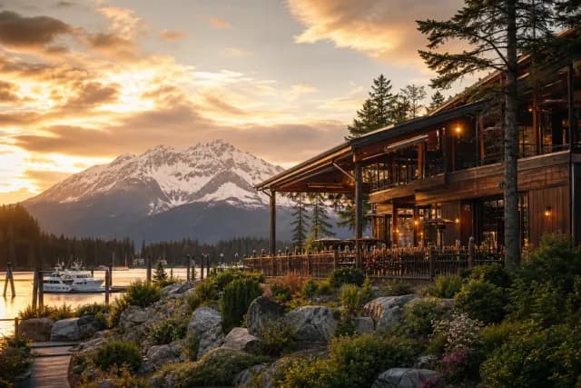 Restaurant location scene representing Alaska