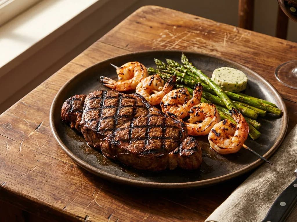 Outback Steakhouse Sirloin & Grilled Shrimp on the Barbie
